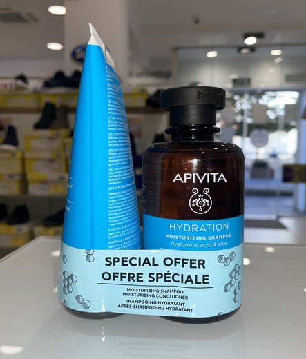 Apivita Champu 250ml + Acondicionador Hidratante 150ml