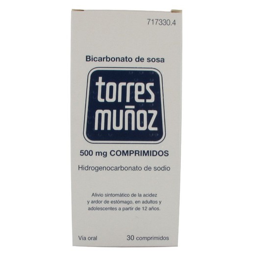 Bicarbonato De Sosa Torres Muñoz 500 Mg 30 Compr