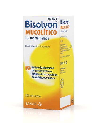 BISOLVON MUCOLITICO 1,6 mg/ml JARABE 1 FRASCO 20