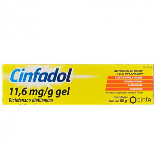 Cinfadol 11,6 Mg/G Gel Cutaneo 1 Tubo 60 G