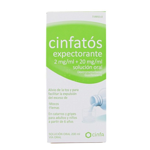 CINFATOS EXPECTORANTE 2 mg/ml + 20 mg/ml SOLUCIO