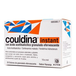 COULDINA INSTANT CON ACIDO ACETILSALICILICO 20 S