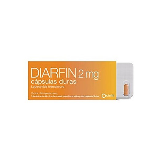 DIARFIN 2 mg 20 CAPSULAS