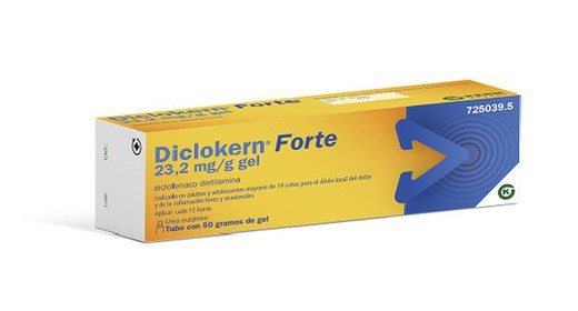 DICLOKERN FORTE 23,2 mg/g GEL CUTANEO 1 TUBO 50