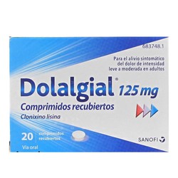 Dolalgial Clonixino Lisina 125 Mg 20 Comprimidos