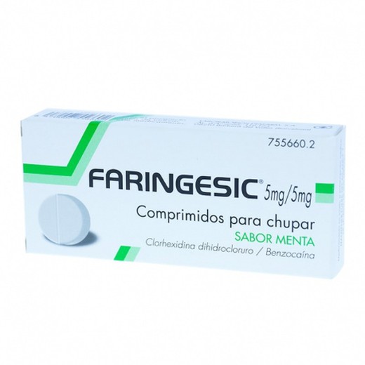 FARINGESIC 5 mg/5 mg 20 COMPRIMIDOS PARA CHUPAR