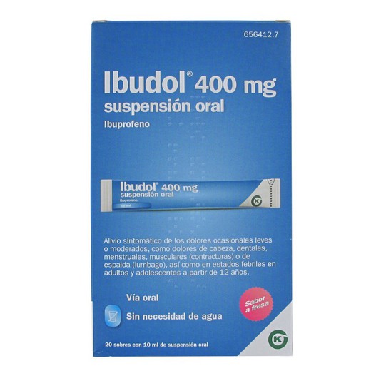 Ibudol 400 Mg 20 Sobres Suspension Oral 10 Ml