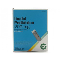 IBUDOL PEDIATRICO 200 mg 20 SOBRES SUSPENSION OR