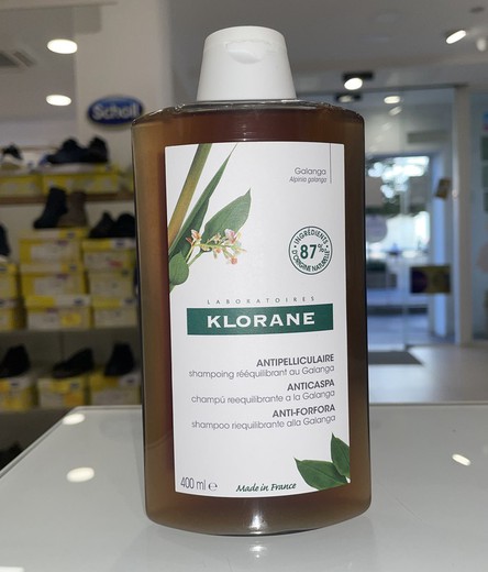 Klorane Champú a la Galanga Anticaspa Caspa Seca y Grasa 400ml