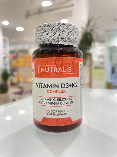 Nutralie Vitamina D3+K2 Complex 60 Cápsulas
