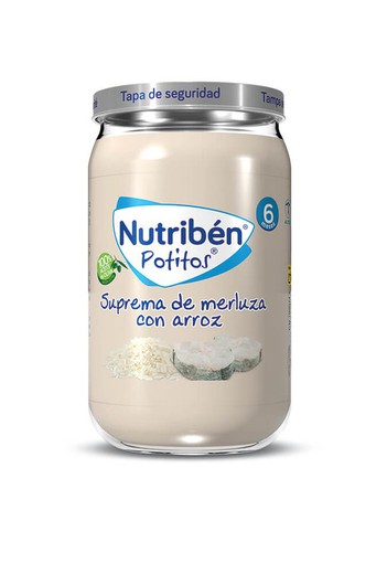 Nutriben Suprema De Merluza Con Arroz Potito 235