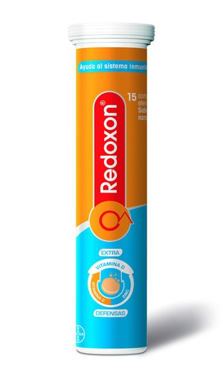 Redoxon Extra Defensas, 15 comprimidos efervescentes