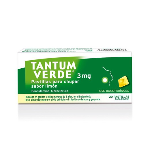 Tantum Verde 3 Mg 20 Pastillas Para Chupar (Sabo