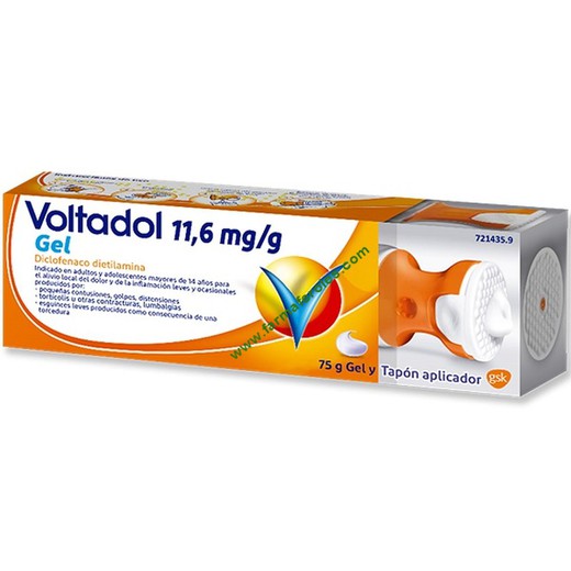 Voltadol 11,6 Mg/G Gel Cutaneo 1 Tubo 75 G (Con