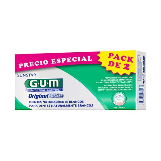 Gum Original White Pasta Dental 75 Ml 2 Tubos