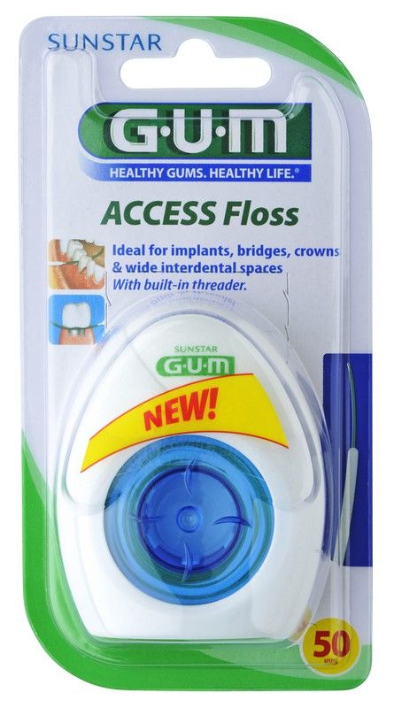 Gum Access Floss Sin Cera Seda Dental Implantes