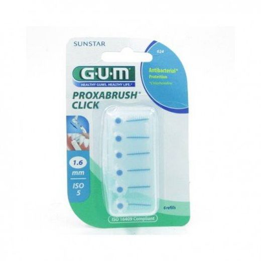 624 Gum Proxabrush Click 6 Recambios Cónicos