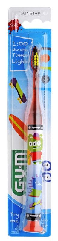Cepillo Dental Junior Gum 903 C/ Luz Monstruos