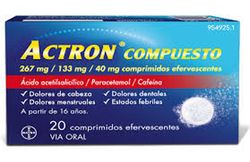 Actron Compuesto 267 Mg/133 Mg/40 Mg 20 Comprimi