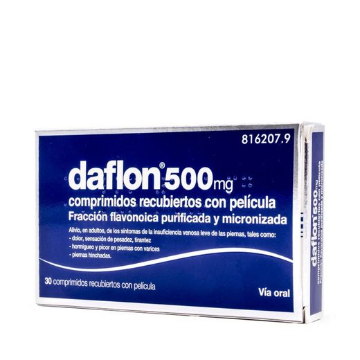 Daflon 500 Mg 30 Comprimidos Recubiertos