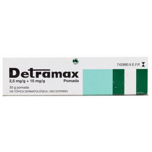 Detramax 2,5 Mg/G + 15 Mg/G Pomada 1 Tubo 30 G