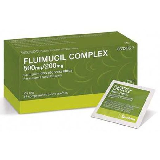 Fluimucil Complex 500 Mg/200 Mg 12 Comprimidos E