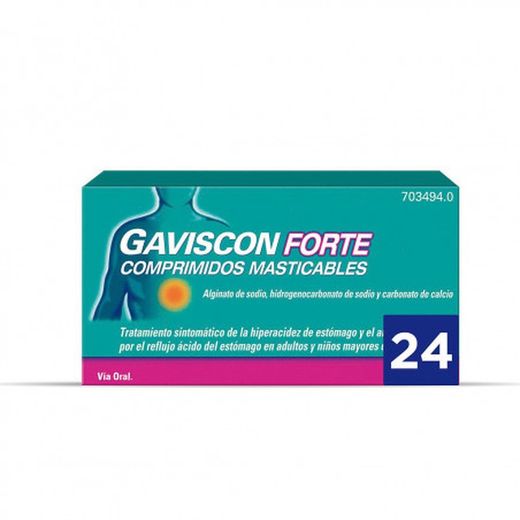 Gaviscon Forte 24 Comprimidos Masticables