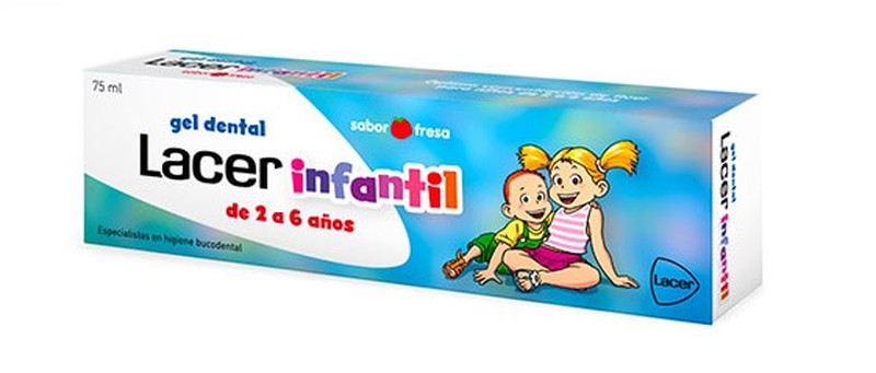 LACER INFANTIL GEL DENTAL 75 ML FRESA +6M — Farmacia Sagalés