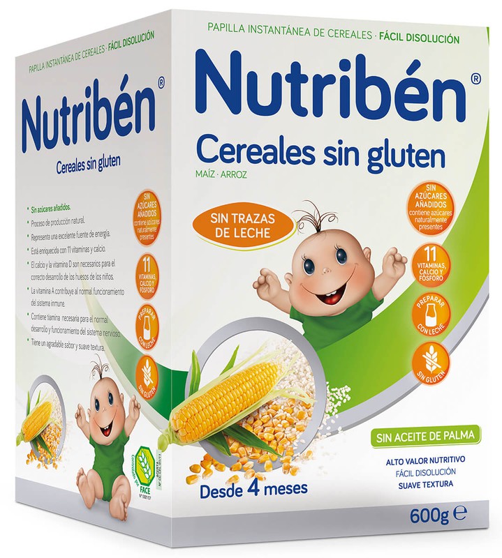 Nutribén Papilla de Cereales sin Gluten