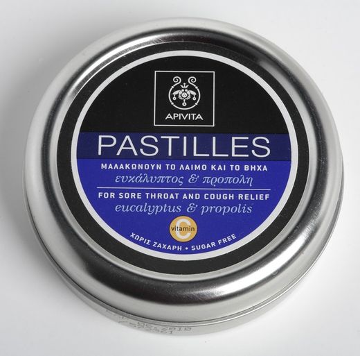 Pastillas Para El Dolor De Garganta Con Eucalipto & Propóleo
