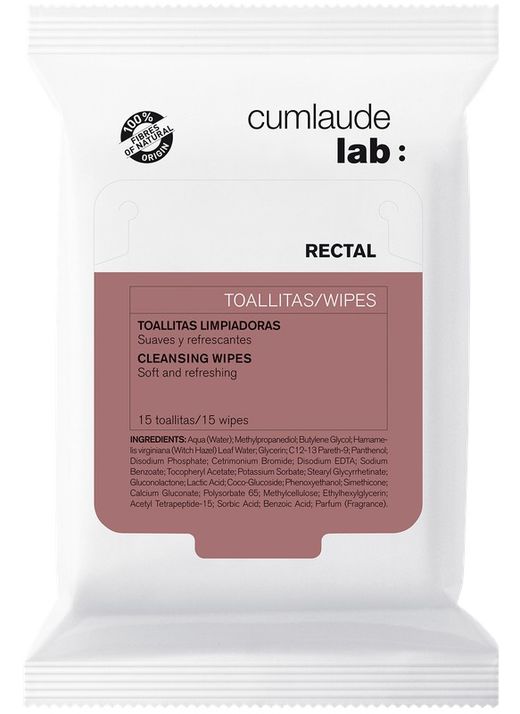 Cumlaude Rectal Toallitas 15 U